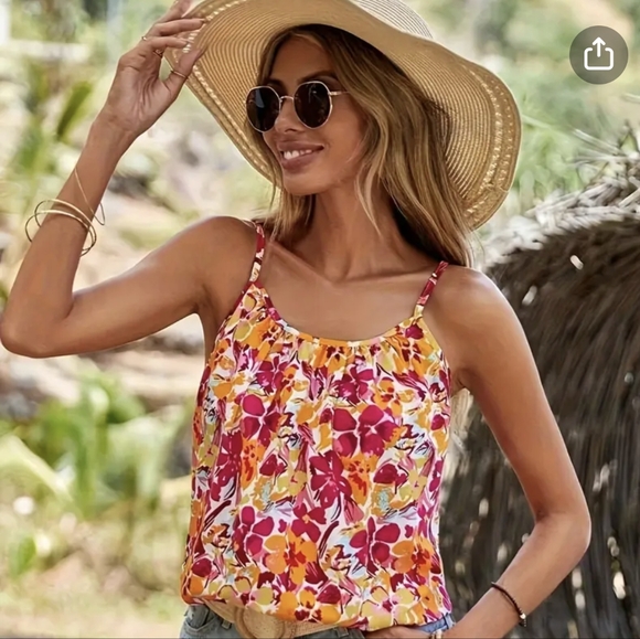 Floral Tank Top - Picture 1 of 5